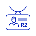DBS Route 2 ID Checks Icon in Blue